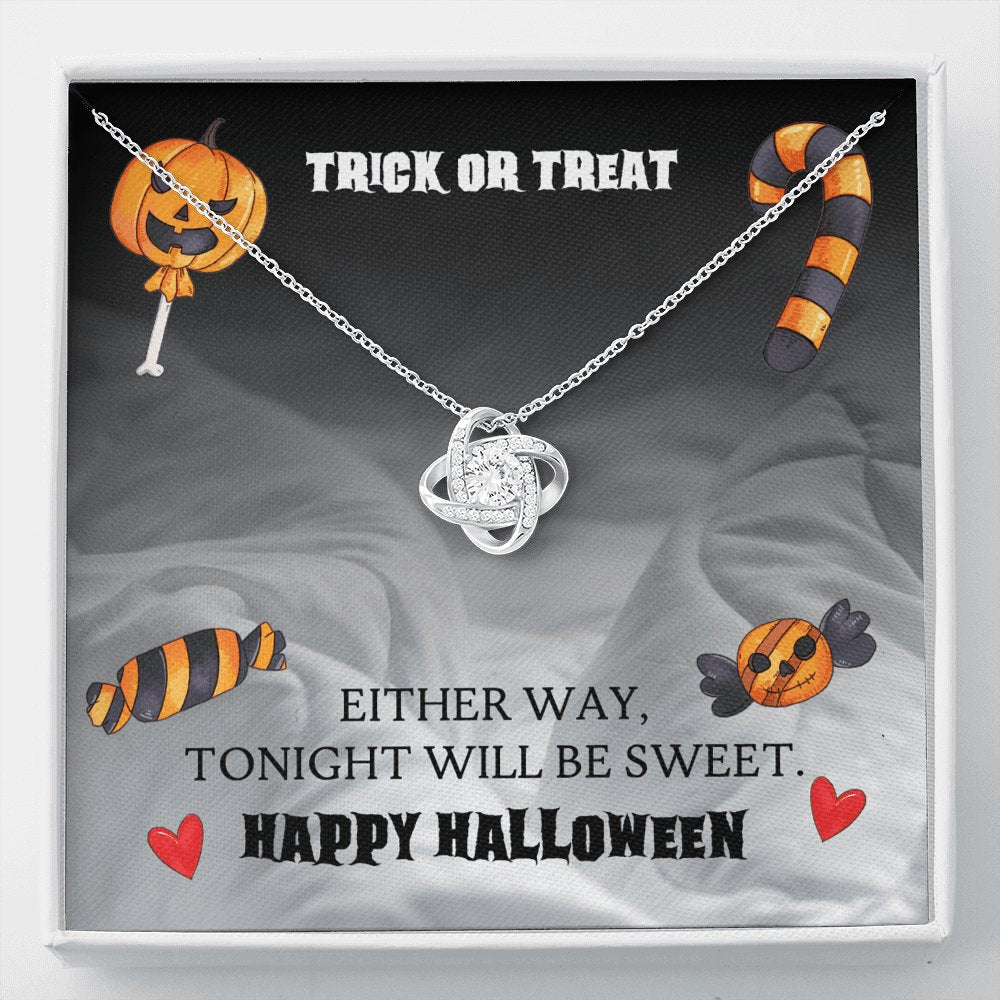 Trick Or Treat - Happy Halloween - Love Knot Necklace - Celeste Jewel