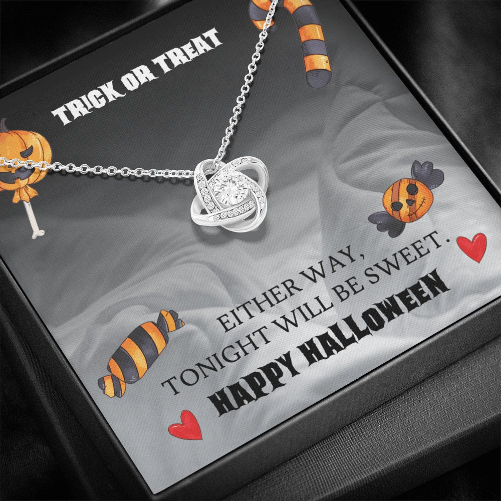 Trick Or Treat - Happy Halloween - Love Knot Necklace - Celeste Jewel