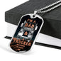 Trucker Dad - Luxury Dog Tag Necklace - Celeste Jewel