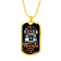Trucker Dad - Luxury Dog Tag Necklace - Celeste Jewel