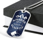Wander Always - Dog Tag Necklace With Engraving - Celeste Jewel