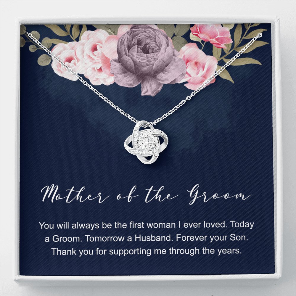 Wedding Day Gift For Mother Of The Groom - Love Knot Necklace - Celeste Jewel