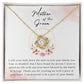 Wedding Gift For Mother Of The Groom - Down The Aisle - Love Knot Necklace - Celeste Jewel
