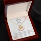 Wedding Gift For Mother Of The Groom - Down The Aisle - Love Knot Necklace - Celeste Jewel