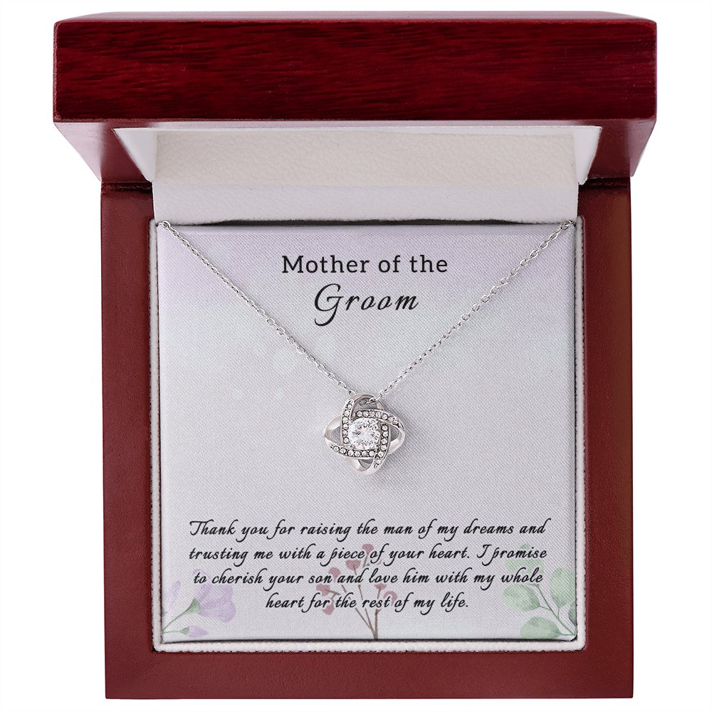 Wedding Gift For Mother Of The Groom - Love Knot Necklace - Celeste Jewel