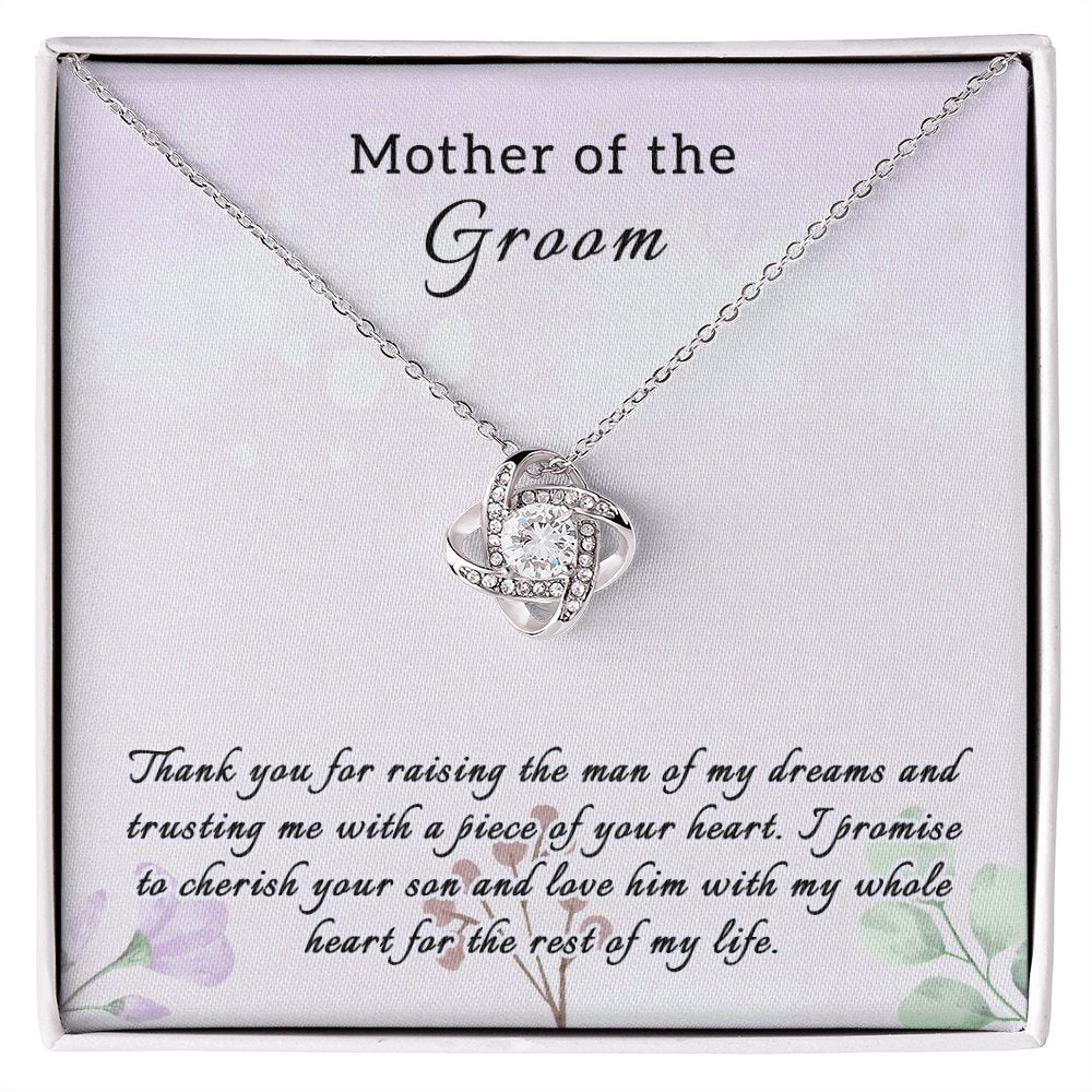 Wedding Gift For Mother Of The Groom - Love Knot Necklace - Celeste Jewel