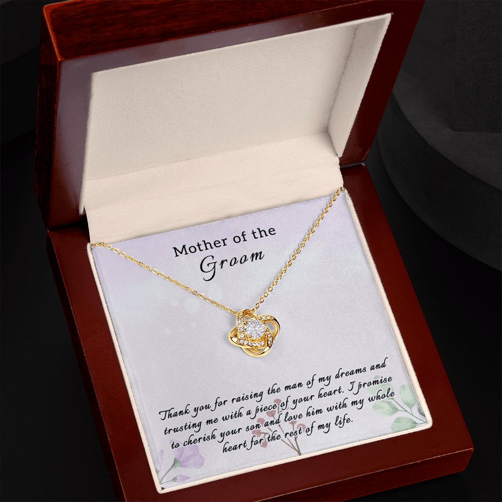 Wedding Gift For Mother Of The Groom - Love Knot Necklace - Celeste Jewel