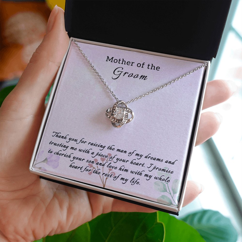 Wedding Gift For Mother Of The Groom - Love Knot Necklace - Celeste Jewel