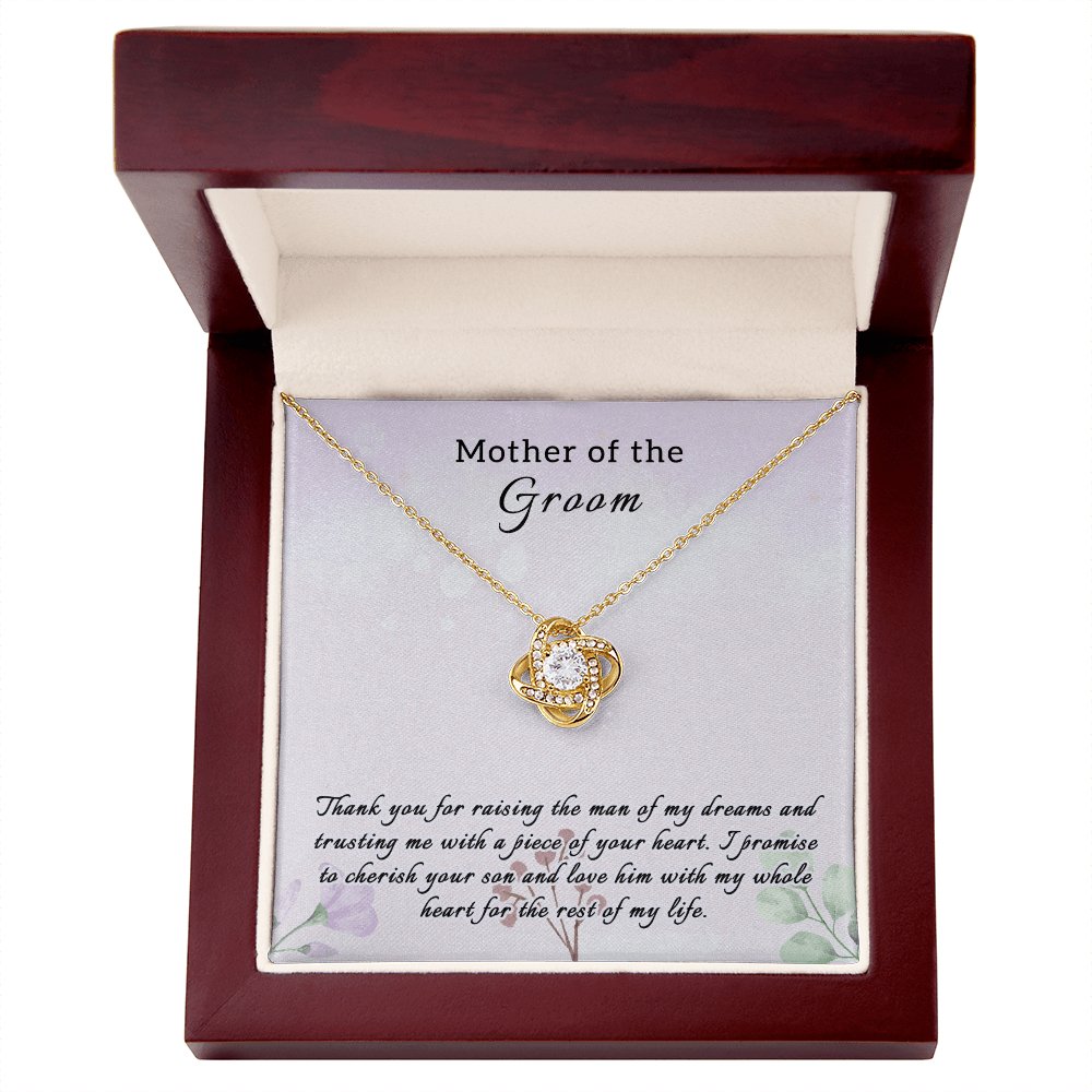 Wedding Gift For Mother Of The Groom - Love Knot Necklace - Celeste Jewel