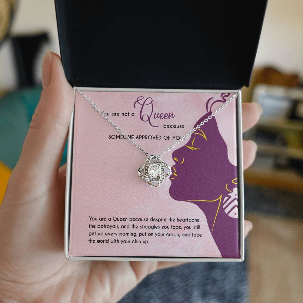 You Are A Queen - Romantic Gift - Love Knot Necklace - Celeste Jewel