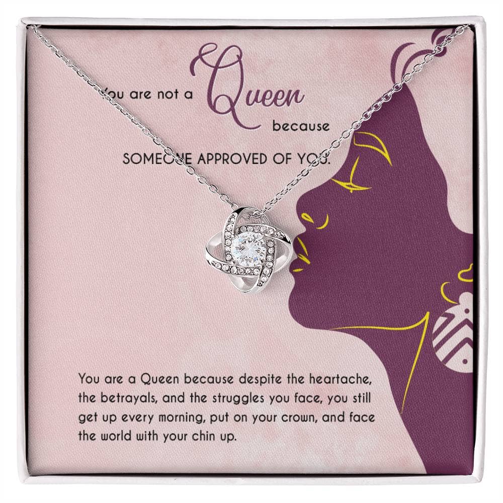 You Are A Queen - Romantic Gift - Love Knot Necklace - Celeste Jewel