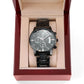 You Are My Husband - Old And Wrinkly - Black Chronograph Watch - Celeste Jewel