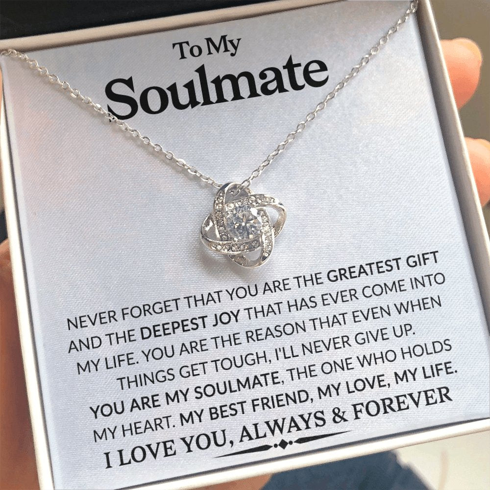 You Are My Soulmate - Love Knot Necklace - Celeste Jewel