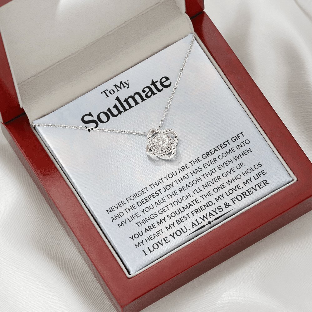 You Are My Soulmate - Love Knot Necklace - Celeste Jewel