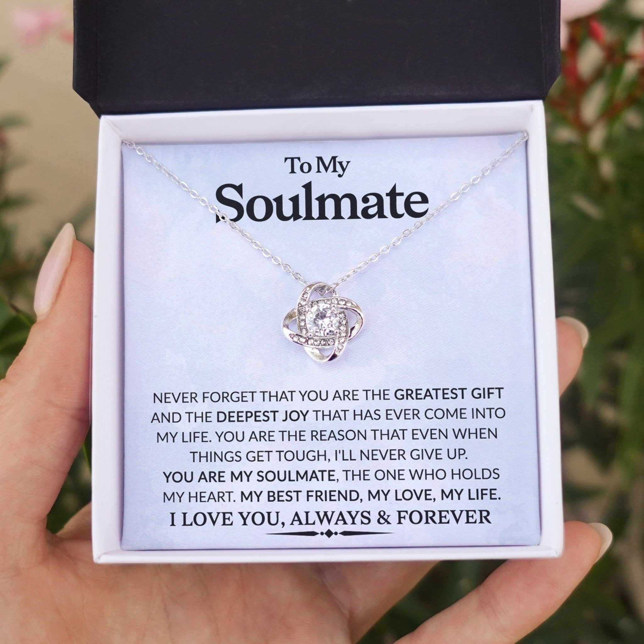 You Are My Soulmate - Love Knot Necklace - Celeste Jewel