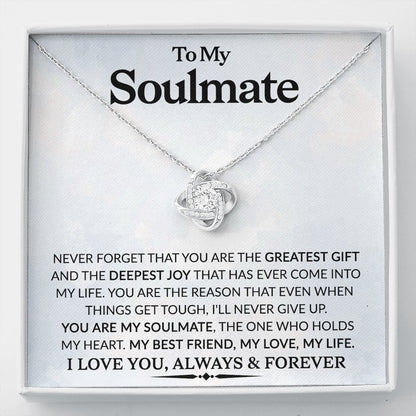 You Are My Soulmate - Love Knot Necklace - Celeste Jewel