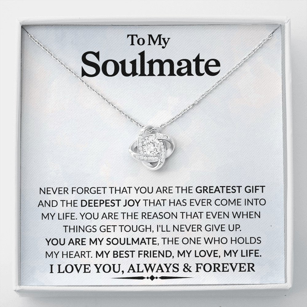 You Are My Soulmate - Love Knot Necklace - Celeste Jewel