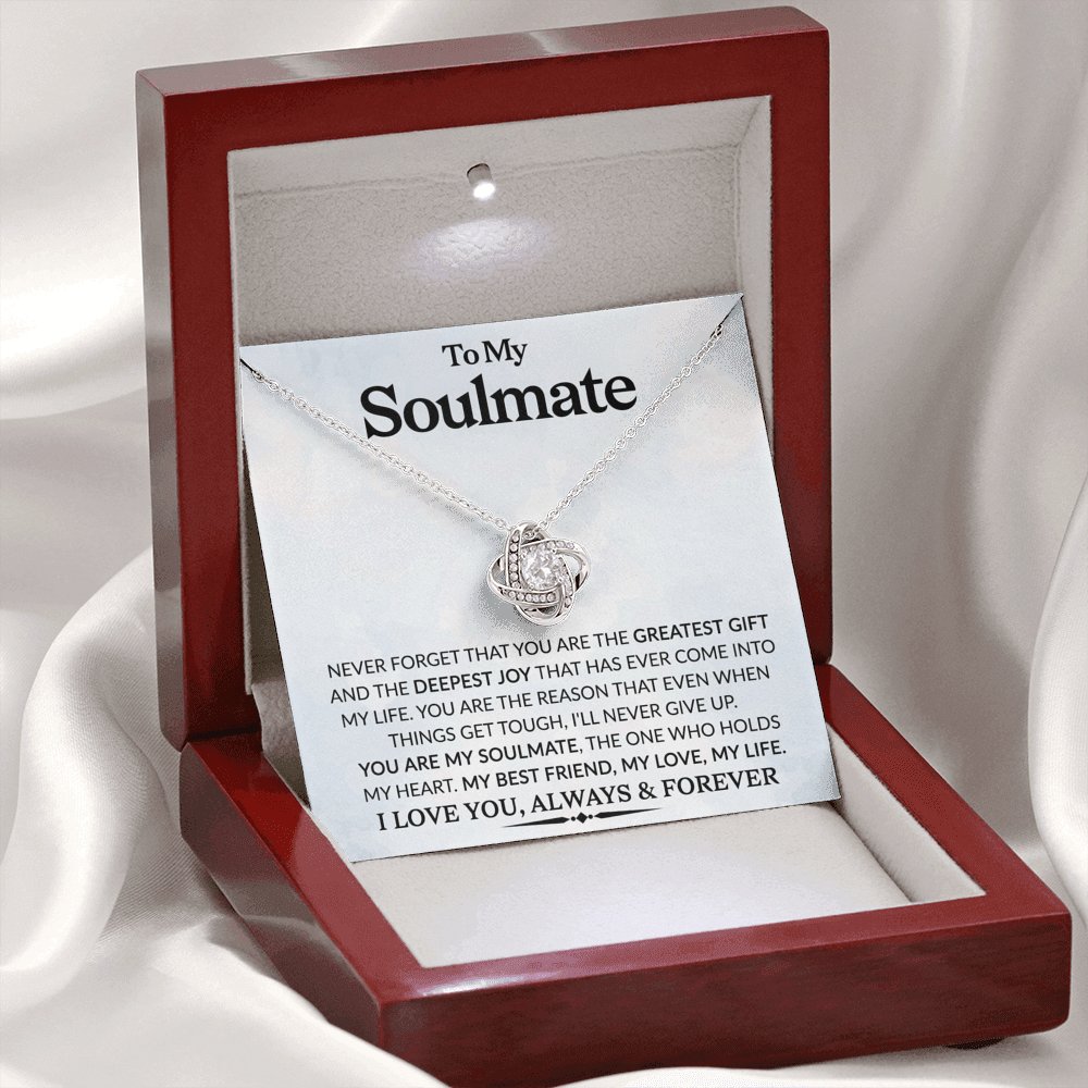 You Are My Soulmate - Love Knot Necklace - Celeste Jewel