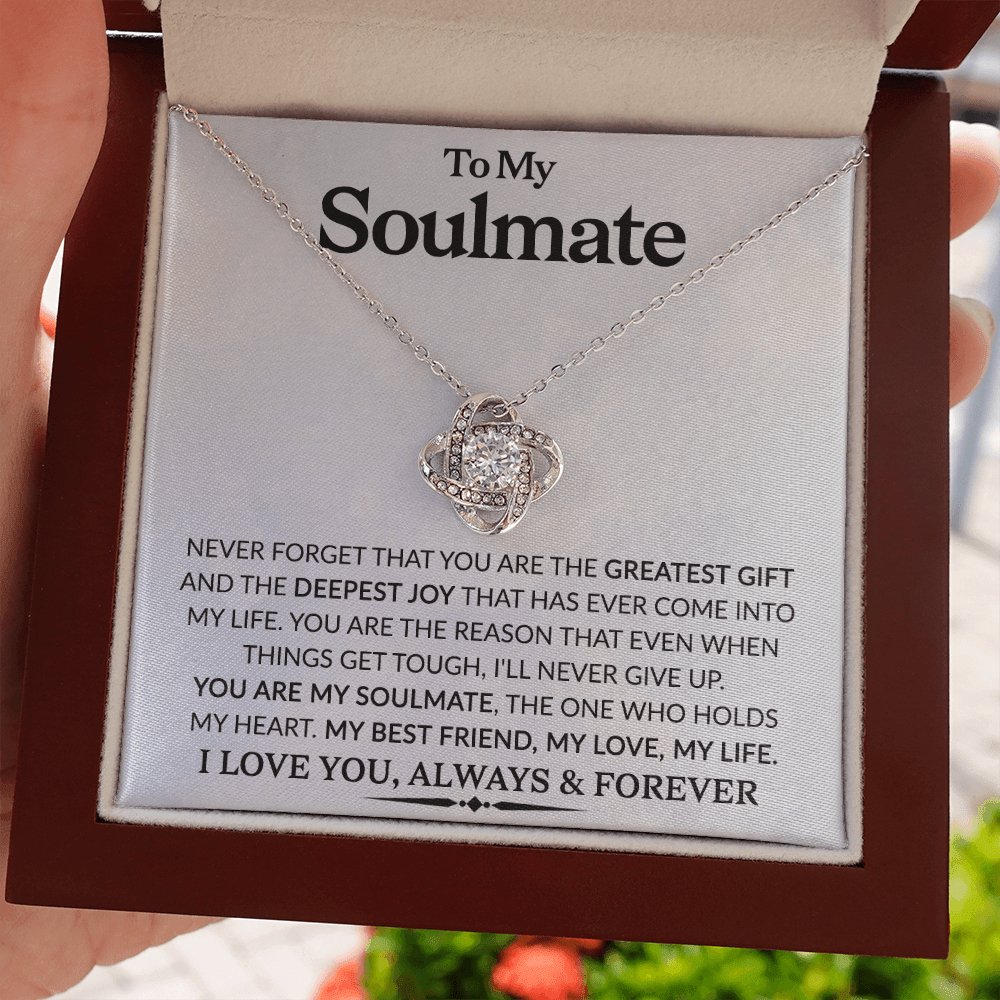 You Are My Soulmate - Love Knot Necklace - Celeste Jewel